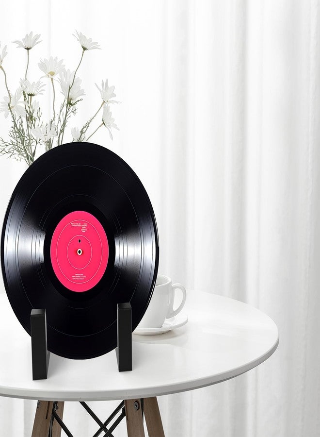 حامل عرض أسطوانات الفينيل المعدني من إستليز، حامل عرض كبير للأطباق المعدنية، حامل عرض للأعمال الفنية، حامل إطار صور مزخرف لإطارات الصور والأطباق والصحون وحامل الصور والكتب - Image 4